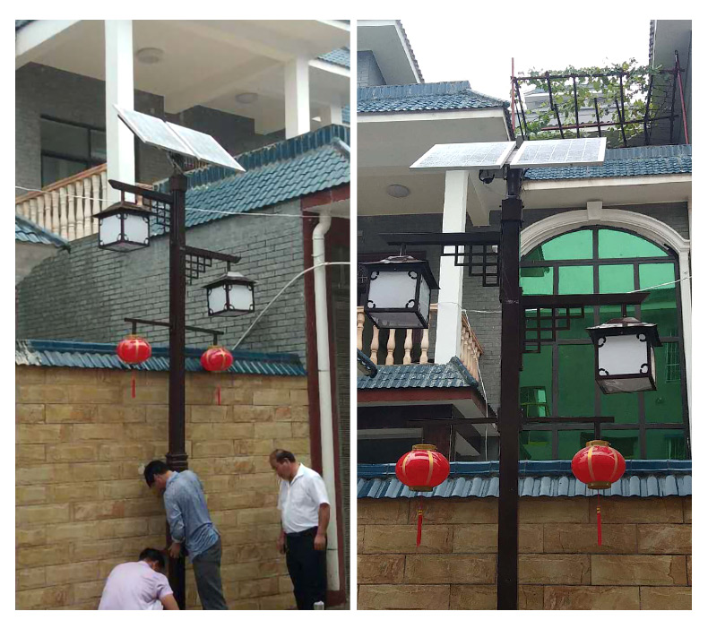 太陽能中式LED雙頭燈 戶外3米小區照明路燈 公園道路草坪景觀燈|太陽能庭院燈-河南蘇亞新能源科技有限公司